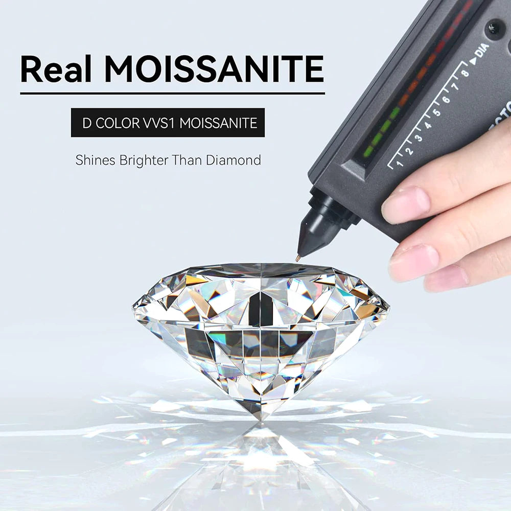 1-2ct Square Moissanite Ring with Certificate Passed Diamond Test S925 Silver Women Anniversary Jewelry Gift